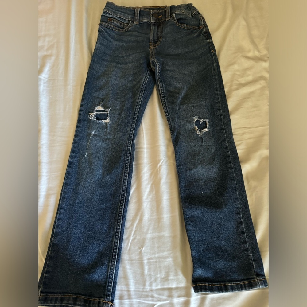 Boy’s distress blue jeans. Arizona advance flex 360. Size 7Reg